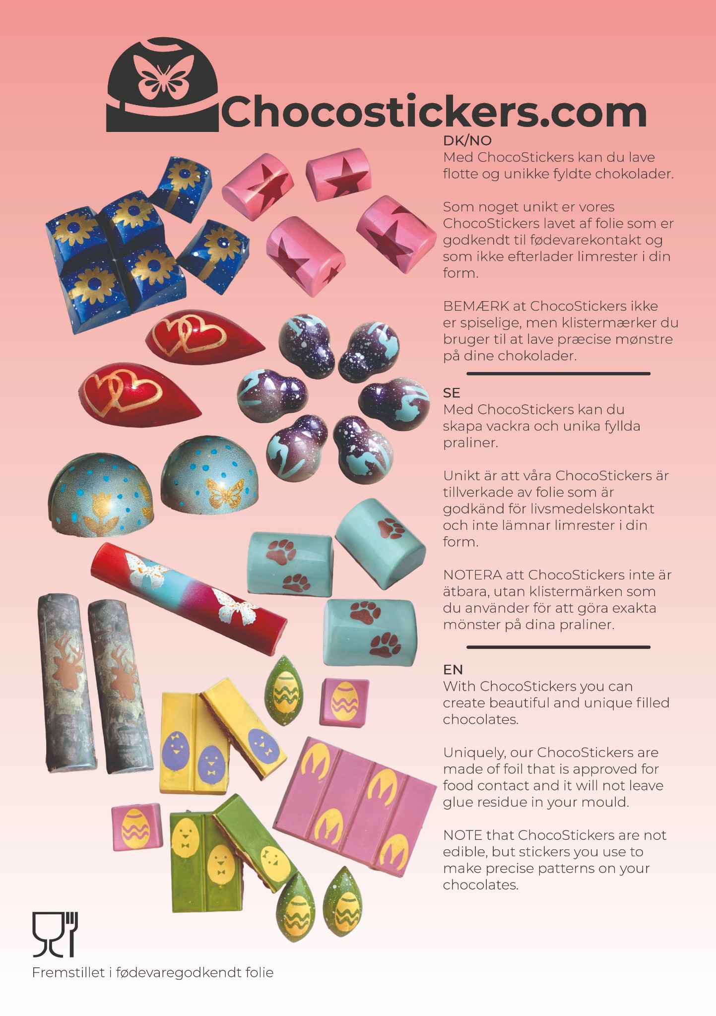ChocoStickers eksempel – forside